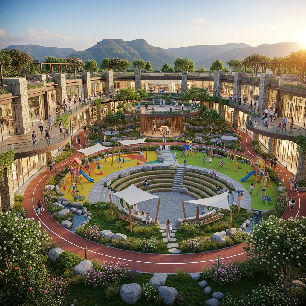 Landscape Amenities at L & T Crestoria